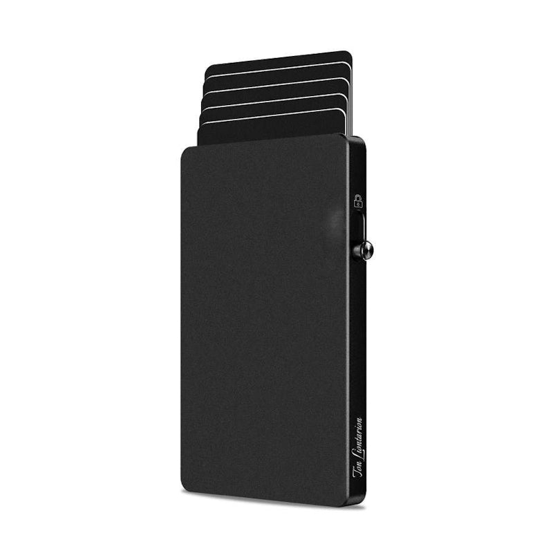 Metal Card Holder Black