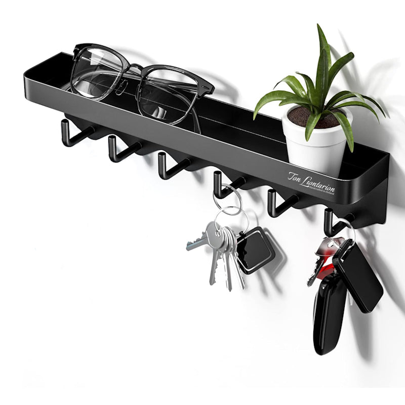 Metal Key Rack Black