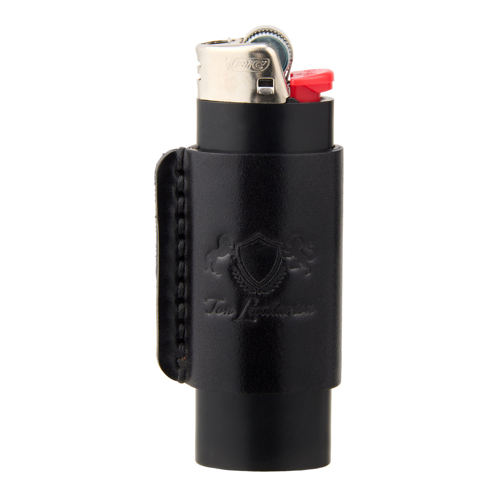 Leather Lighter Cover Brown